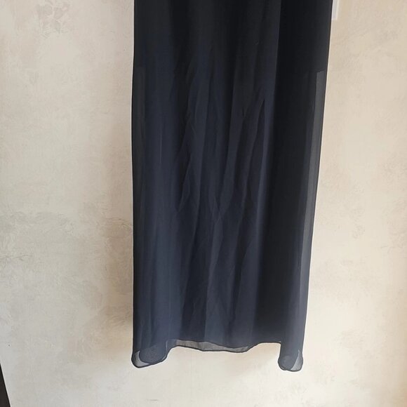 BCBGeneration Halter Style Black Polyester Sleeveless Lined Maxi Dress-Size: 2 - Picture 5 of 14